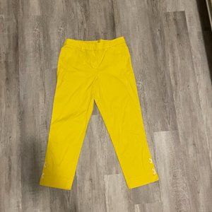 Yellow Talbots Cropped Pants